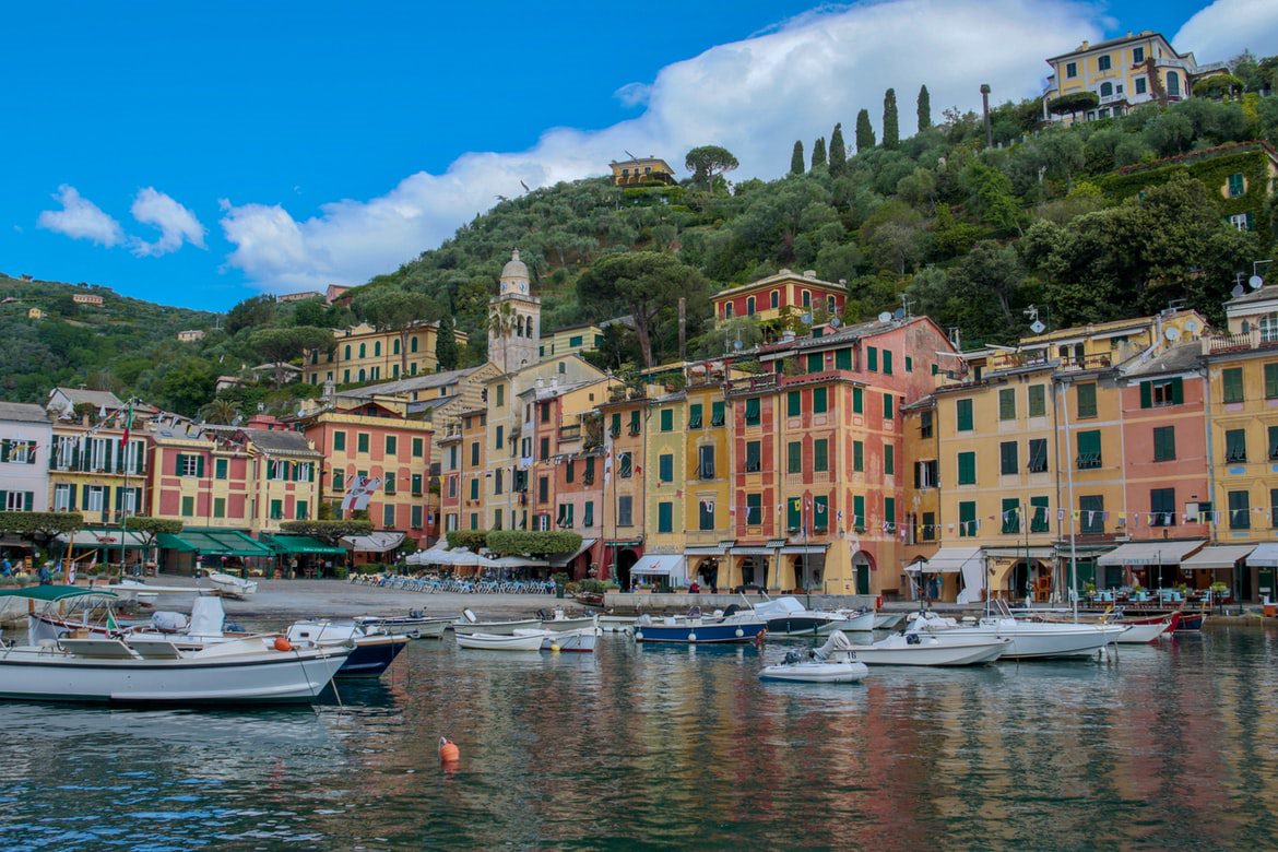Beautiful port town Positano Italy